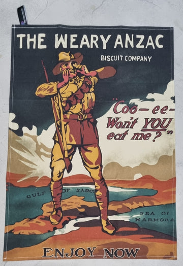 The Weary ANZAC Tea Towel: No.2